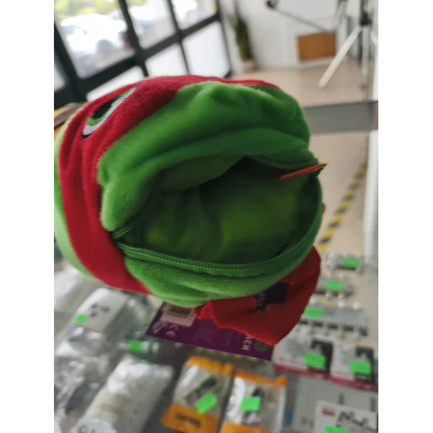 Mochila Pré-Escolar 3d Peluche Tartarugas Ninja Rafaello 38 cm 9