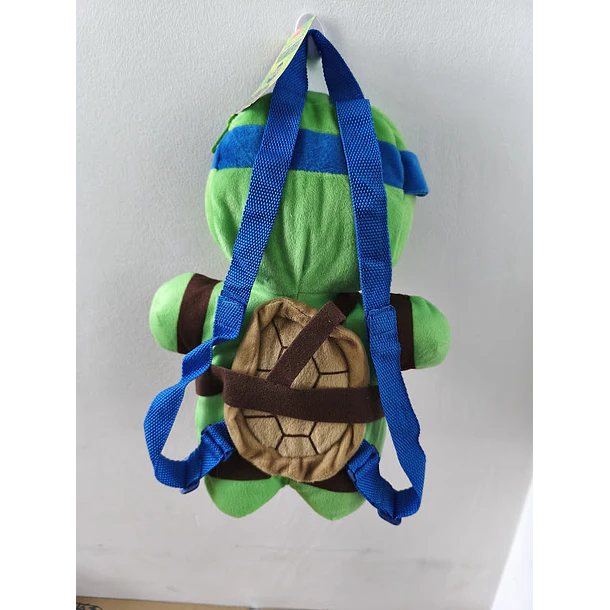 Mochila Pré-Escolar 3d Peluche Tartarugas Ninja Leonardo 38 cm 4