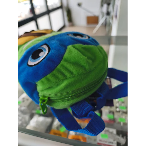 Mochila Pré-Escolar 3d Peluche Tartarugas Ninja Leonardo 38 cm 6