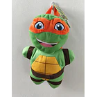 Mochila Pré-Escolar 3d Peluche Tartarugas Ninja MichelAngelo 38 cm 4