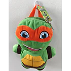 Mochila Pré-Escolar 3d Peluche Tartarugas Ninja MichelAngelo 38 cm 6