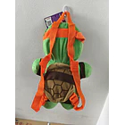 Mochila Pré-Escolar 3d Peluche Tartarugas Ninja MichelAngelo 38 cm 7