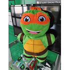 Mochila Pré-Escolar 3d Peluche Tartarugas Ninja MichelAngelo 38 cm 8