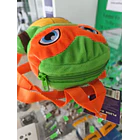 Mochila Pré-Escolar 3d Peluche Tartarugas Ninja MichelAngelo 38 cm 12