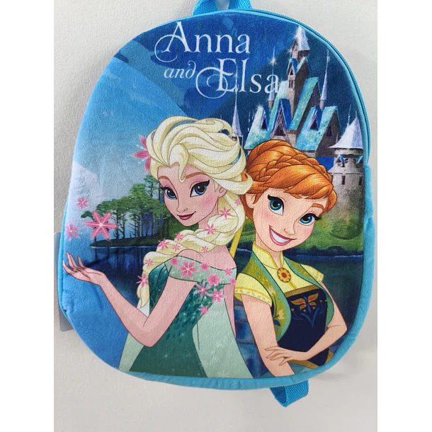 Mochila de Peluche Frozen Anna and Elsa 32cm 1