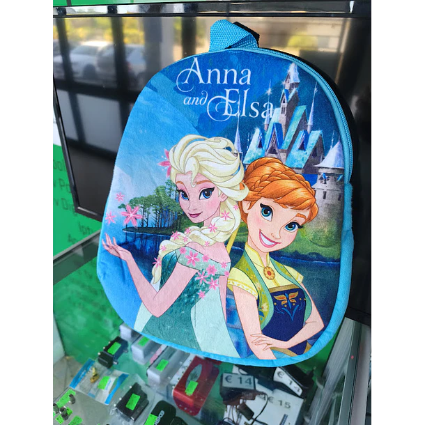 Mochila de Peluche Frozen Anna and Elsa 32cm 4
