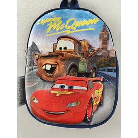 Mochila de Peluche Cars Faísca Mcqueen + Matter 32cm