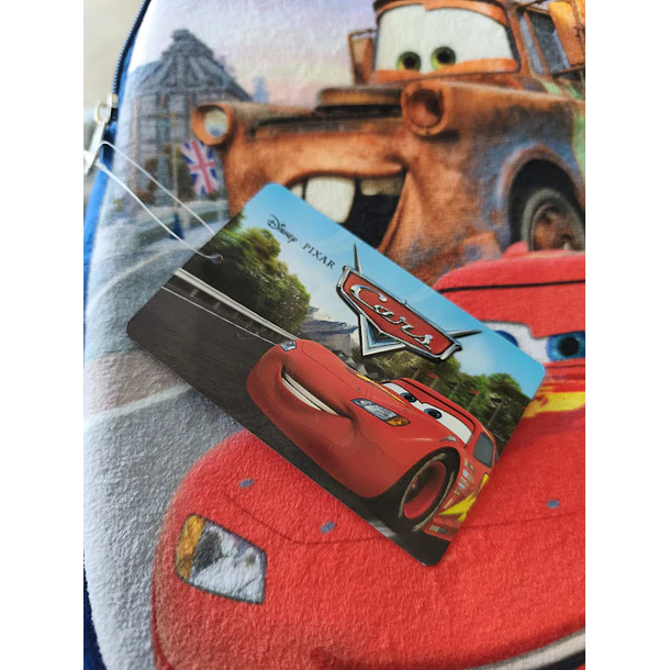 Mochila de Peluche Cars Faísca Mcqueen + Matter 32cm 5
