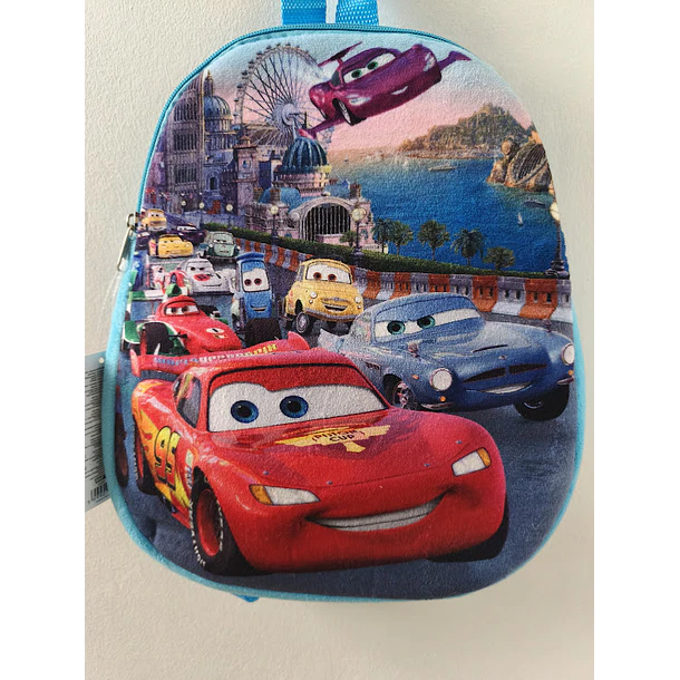 Mochila de Peluche Cars Faísca Mcqueen Race 32cm 1
