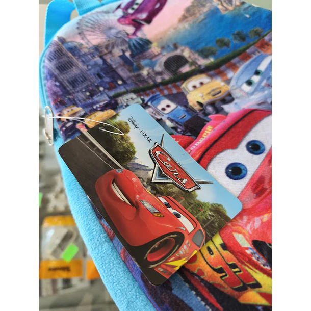 Mochila de Peluche Cars Faísca Mcqueen Race 32cm 5