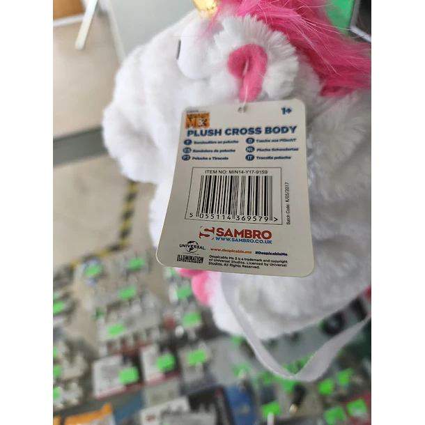 Mochila/Bolsa de ombro Fluffy Unicórnio 3D Despicable Me 25cm 6