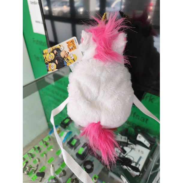Mochila/Bolsa de ombro Fluffy Unicórnio 3D Despicable Me 25cm 7