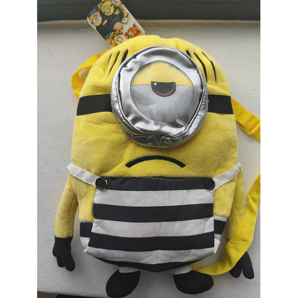 Mochila de Peluche 3D Minions Stuart jail prison 30cm 5