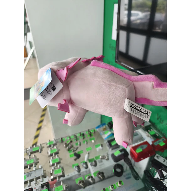Peluche Minecraft Axolote Rosa 33cm 3