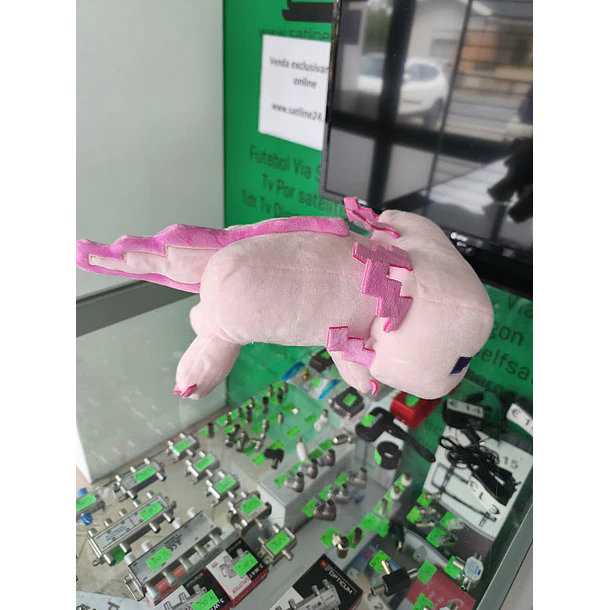 Peluche Minecraft Axolote Rosa 33cm 6