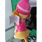 Peluche Patrulha Pata Skye de Inverno 45cm sentado 4