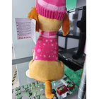 Peluche Patrulha Pata Skye de Inverno 45cm sentado 5