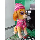 Peluche Patrulha Pata Skye de Inverno 45cm sentado 7