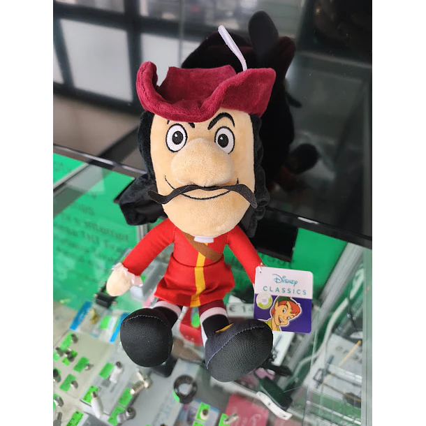 Peluche Capitão Gancho Peter Pan 33cm 2