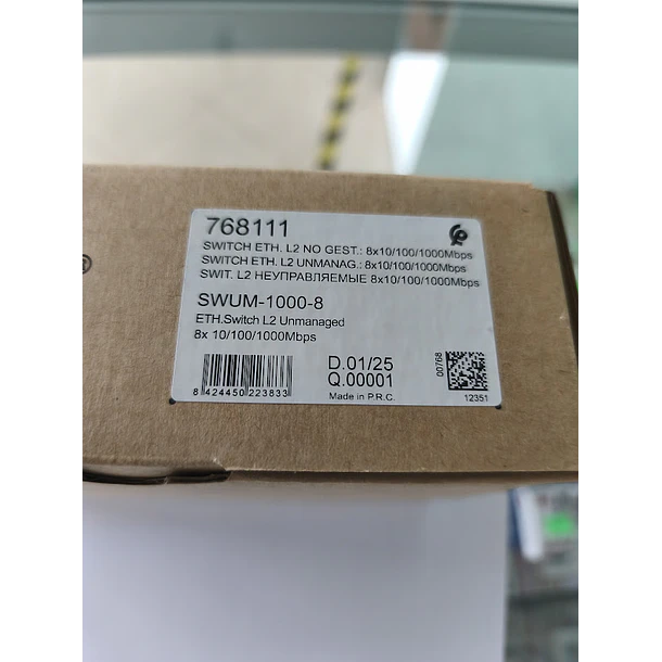 Televes Switch Ethernet L2, sem Gestão 8 portas, 10/100/1000 Mbps 768111 7