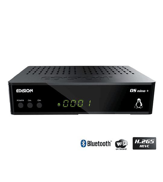 EDISION OS NINO+ DVB-S2 + DVB-T2/C ENIGMA2 H265 WIFI