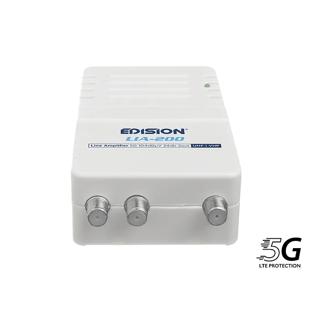 AMPLIFICADOR DE INTERIOR EDISION LIA-200 5G UHF/VHF 24db 2out 8