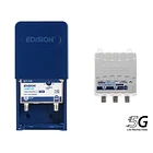 Kit amplificador de mastro EDISION MAK-100 5G 1UHF + fonte de alimentação 24V 1