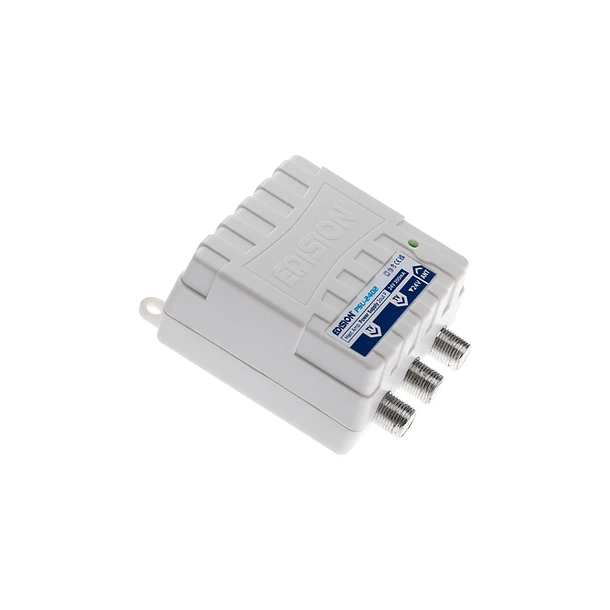Kit amplificador de mastro EDISION MAK-300 5G 2UHF 1VHF + fonte de alimentação 24V 8