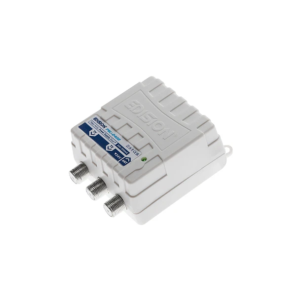 Kit amplificador de mastro EDISION MAK-300 5G 2UHF 1VHF + fonte de alimentação 24V 9