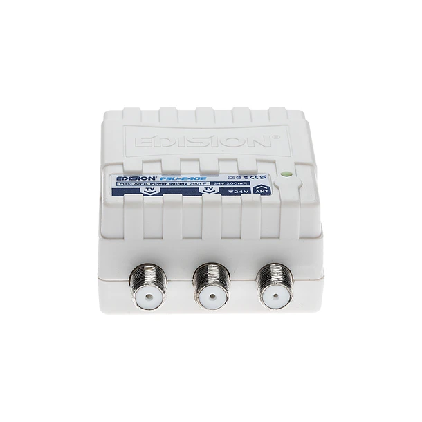 Kit amplificador de mastro EDISION MAK-300 5G 2UHF 1VHF + fonte de alimentação 24V 10