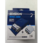 Kit amplificador de mastro EDISION MAK-300 5G 2UHF 1VHF + fonte de alimentação 24V 13