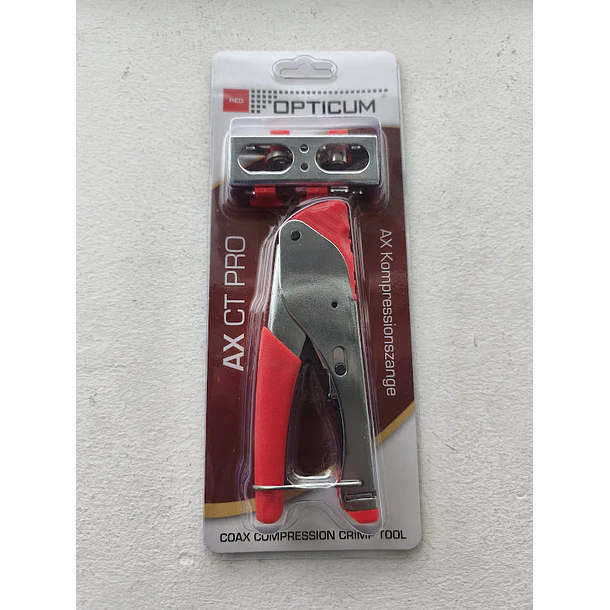Alicate de Compressão OPTICUM AX CT PRO fichas F, RCA, IEC, BNC 3
