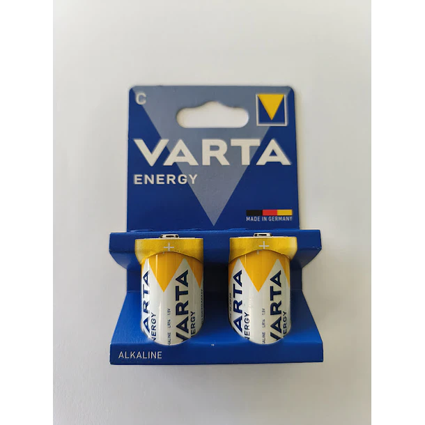 Blister de 2 Pilhas Alcalinas  Varta Energy C LR14  3