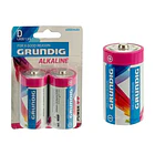 Pack de 5 Blisters de 2 Pilhas Alcalinas Grundig D LR20 1.5V(10 pilhas) 3
