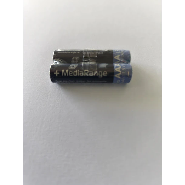 Pack de 2 Pilhas Alcalinas AAA Mediarange 3