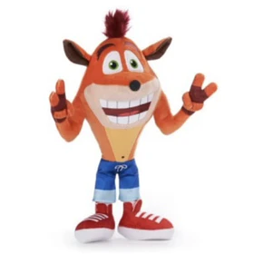 Peluche Crash Bandicoot Cool Sorridente Edição 25 Anos 33cm