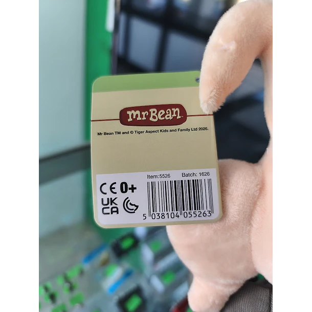 Peluche Mr Bean com o perú na cabeça 30cm 4