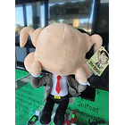 Peluche Mr Bean com o perú na cabeça 30cm 6