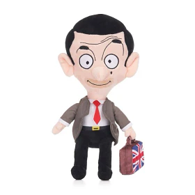 Peluche Mr Bean com mala de viagem 33cm