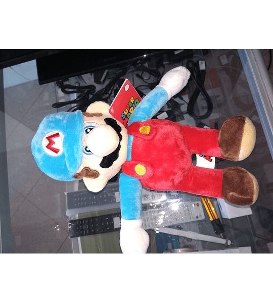 Peluche Mario Bros. Mario Chapéu Azul 30 cm