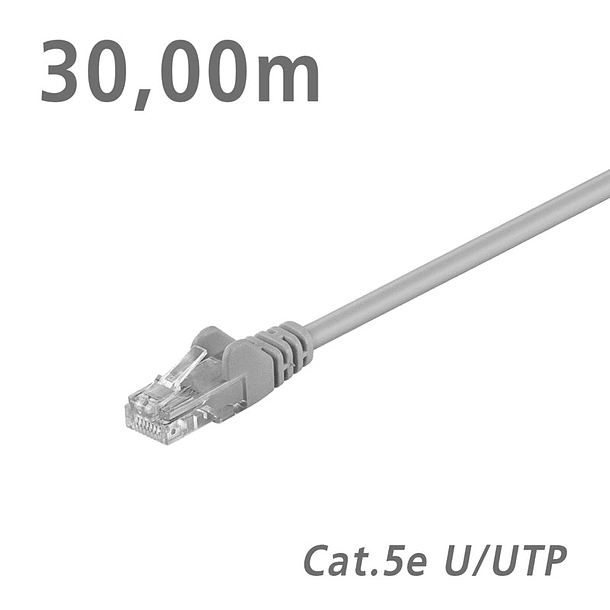 Goobay Patch Cord Cat.5e U/UTP Cinza 30 metros