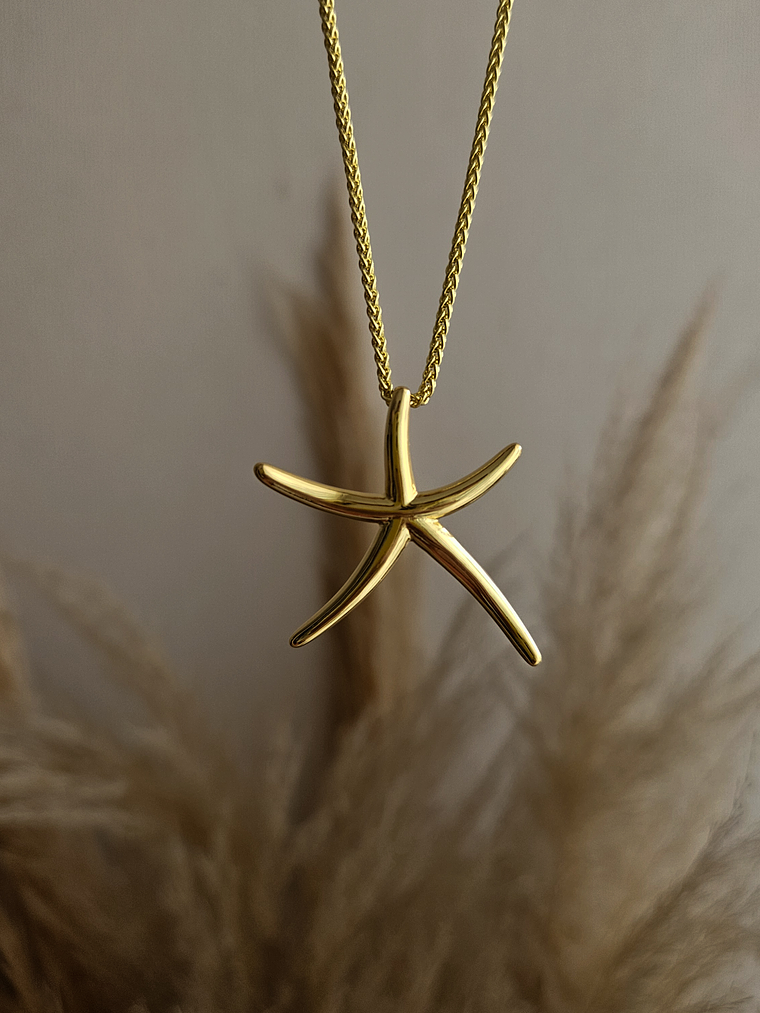 Collar de estrella de mar gold 1