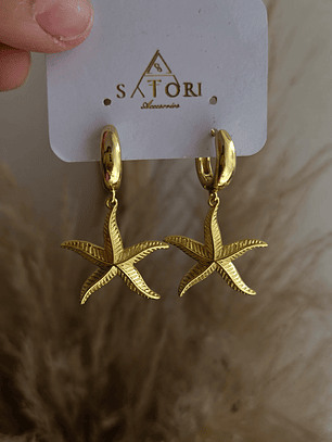 Aros de estrellas de mar gold