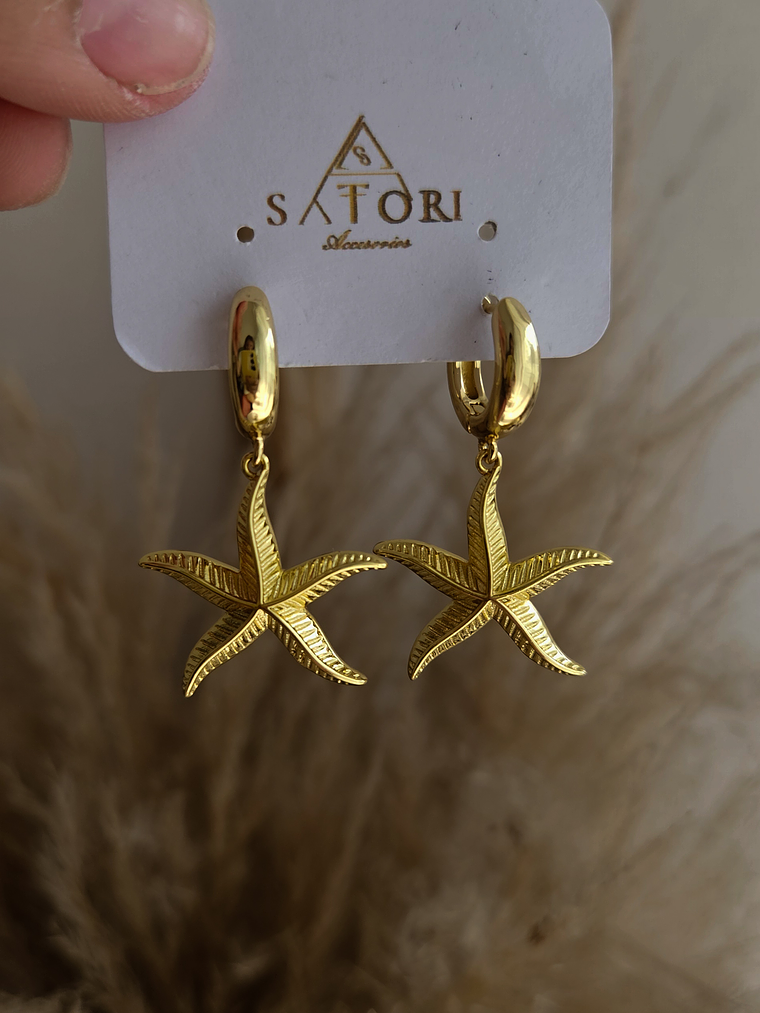 Aros de estrellas de mar gold 1