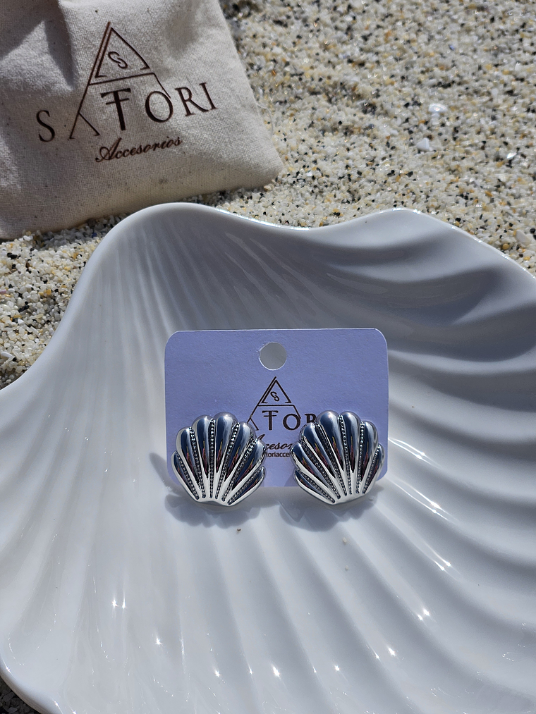 Aros almeja silver 1