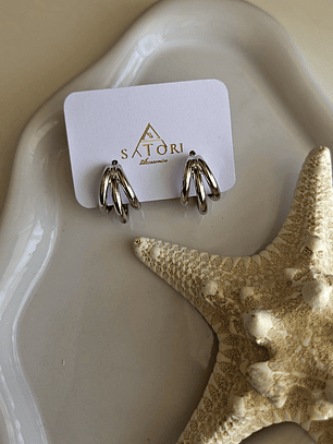 triple argollas Silver talla s