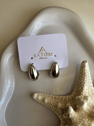 Aros mini gota silver