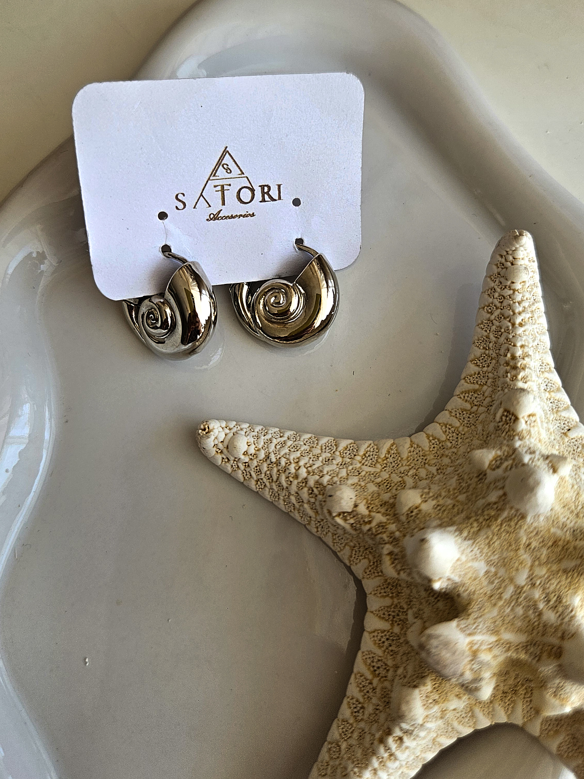 Argollas de caracoles Silver 1