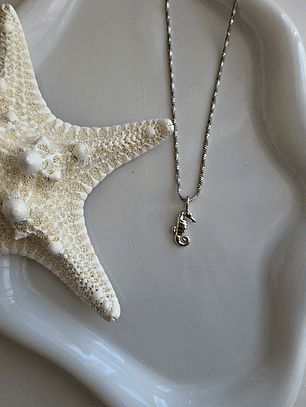 Collar mini caballito de mar Silver
