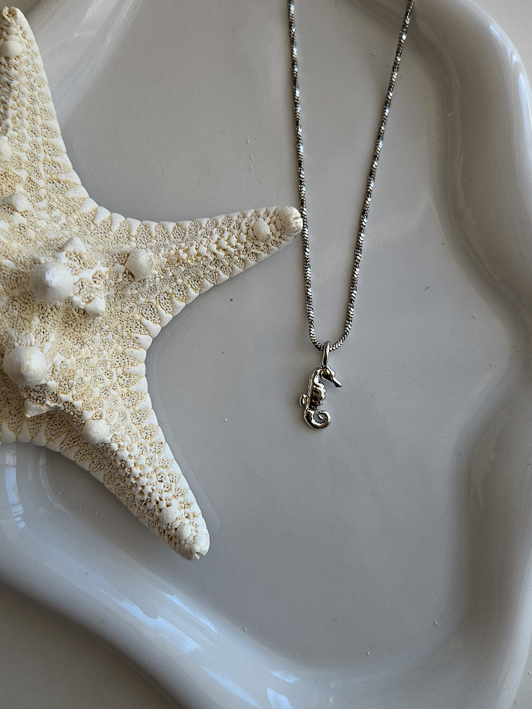 Collar mini caballito de mar Silver 1